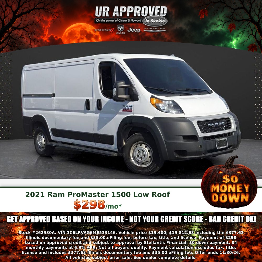 2021 Ram ProMaster 1500 Low Roof